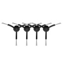 4 pcs brosses latérales pour aspirateur robot 32 mm poils Brosses de rechange de différentes couleurs Brosses en silicone pour un nettoyage efficace des sols 3