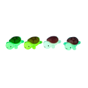 4 Pcs Glow in the Dark Shoe Decorations Cute 3D Turtles Removable Sneaker Accessories Night Light Effects 3