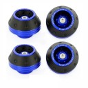 4 pcs Kit universel de patins de protection pour fourche avant Protection de la roue et de l'essieu de la moto Alliage d'aluminium Protecteurs de chute colorés 8