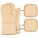 4 pcs Oven Gloves and Kitchen Mats 3