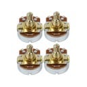 4 pcs potentiomètres A250K avec arbre court pour guitare électrique Boutons de contrôle pour le ton et le volume Réglage précis 1