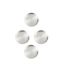 4 pcs pratos de aço inoxidável 17 cm Pratos de cozinha prateados para sobremesas, entradas, serviço e refeições diárias 1