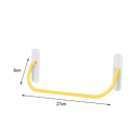 4 pcs support mural adhésif pour chaussures 27 x 9 cm Porte-chaussures pratique en matériau PP pour gagner de la place à la maison et organiser 4