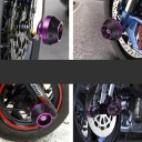 4 pcs Universal Front Fork Protection Slider Set Motorcycle Wheel and Axle Protection Aluminium Alloy Coloured Crash Protectors 13