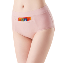 4 pièces Culottes menstruelles taille haute Poche à l'avant Coton élasthanne spandex Absorbantes sous-vêtements confortables Réutilisables 5