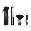 4 pièces d'outils de barbier professionnels Bouteille de spray Peigne Brosse en nylon pour barbe et nettoyage des cheveux Accessoires de coiffure de salon 5