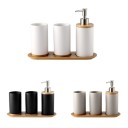 4 pièces Ensemble d'accessoires de salle de bain 4
