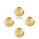 4 pz piatti in acciaio inox 20 cm Piatti da cucina dorati per portate principali, servizio e tavola festiva e quotidiana 2