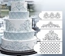4 pz Stencil per decorare torte 1