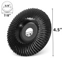 4&quot; hårdmetallbelagd träslipskiva, vinkelslip, formslip- och snidskiva med 22 mm borrning 2