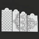 4 stk kage dekorationsstencils 6