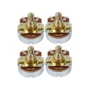 4 Stück A250K Potentiometer mit kurzer Achse für E-Gitarre Lautstärke- und Toneinstellungen Präzise Klangabstimmung und sanfter Betrieb 1