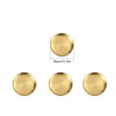4 Stück Edelstahl Teller 14 cm Goldene kleine Küchenteller für Desserts, Vorspeisen, Servieren und festliches Essen 2