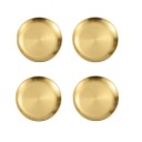 4 Stück Edelstahl Teller 26 cm Goldene Küchenteller elegantes Servieren von Hauptgerichten festliche und alltägliche Verwendung 1