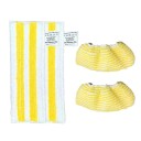 4 Stück gelbe Mikrofasertücher für Mop 35×12 cm und 8,5×17 cm für Kärcher Easyfix SC2 SC3 SC4 SC5 Reinigungspads und Bezüge aus Stoff 1