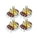 4 stuks B500K potentiometers met korte as voor elektrische gitaar Bedieningsknoppen voor volume en toon Nauwkeurige afstemming van geluid 1