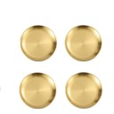 4 stuks roestvrijstalen borden 26 cm Gouden keukentafels elegante presentatie van hoofdgerechten feestelijk en dagelijks gebruik 1