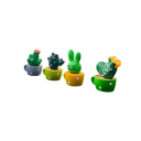 4 stuks/set mini simulatie van succulente cactussen Auto decoratie Realistische kunstplanten Interieur versieringen Originele auto accessoires 3