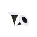 4 stuks Solar buitenverlichting LED grondlampen koud wit IP65 waterdichte tuinverlichting voor terras, achtertuin, pad, gazon, oprit 1
