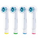 4 uds Cubiertas para cabezales de cepillo de dientes Resistentes al polvo Compatibles con Braun Oral-B Cepillo eléctrico Protectores de cabezales de plástico 2