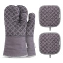 4 uds. Manoplas para horno y tapete de cocina 8