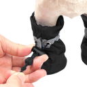 4 Waterproof Dog Boots Size S for Dogs Weighing 1.5-2.5 kg Protective Booties for Dogs Against Heat, Cold, Salt and Injury Safety Footwear for Small Dogs 6