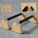 40 cm-es fa fekvőtámasz rudak Bükkfa párhuzamosító otthoni edzéshez Calisthenics Húzódzkodás Fekvőtámasz Teherbírás 300 kg 4