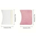 40 de bucăți Autocolante hidrogel pentru ochi 3,5 x 4,5 cm Păturile de unică folosință pentru extensia genelor Bumbac netesut Perne de protecție 4