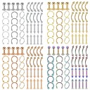 40 ks piercingov z chirurgickej ocele 6 mm Univerzálne piercingy do ucha nosa pier a tela Hladké bez ozdôb Set 2