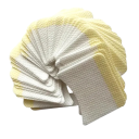 40 pcs Autocollants hydrogel pour les yeux 3,5 x 4,5 cm Coussinets jetables pour l'extension de cils Coton non tissé Coussinets de protection 7