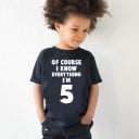 Camiseta de cumpleaños infantil B1468 18