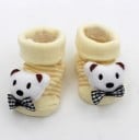 Calcetines infantiles con decoración de peluche. 6
