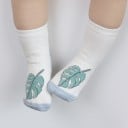 Calcetines infantiles con estampado de plantas 3