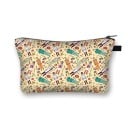 Damkosmetisk väska med vårdmotiv Färgglad tryck Dragkedja med ögla Polyester 21,5 x 13 x 15,5 cm Present till vårdpersonal 13