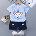 Camiseta y pantalón corto infantil L1095 16