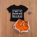 Camiseta y pantalón corto infantil L1465 2