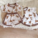 Camiseta y pantalón corto infantil con ositos L1477 4