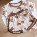 Camiseta y pantalón corto infantil con ositos L1477 5
