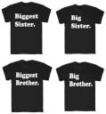 Barn T-shirt för syskon B1593 11