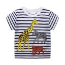 Barn T-shirt med djur B1533 1