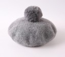 Dětský baret s bambulí 6