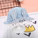 Chapeau à carreaux pour enfants avec oreilles 3