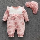 Mono de bebé niña con gorro T2607 2