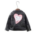 Chaqueta de cuero para niña - Corazón 1