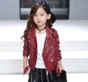 Chaqueta de cuero para niña L1941 1