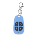 433MHz Colour Cloning Remote Control with Keyring 4 Buttons Signal Copying Automatic Gates Garage Door Control 4