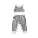 Top y pantalón corto para niña L1375 1