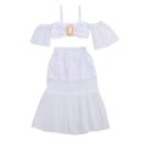 Top y falda cortos para niñas L1309 1