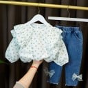 Blusa y jeans niña L1143 4