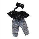 Blusa y jeans niña L1344 1